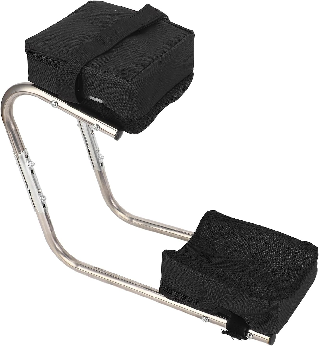 Ergonomic Knee Seat, Alloy Steel Tubing Supports 300lbs, Lightweight Portable Ankle Support Kneeling Device with Soft Pad, Ideal for Gardening, Farming & Housework