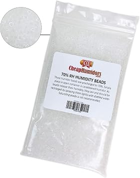 Humidor Humidity Beads | 8 oz 1/2 lb Bag | Rock Solid 70% Humidity | Two Way Humidification | Better Than Gel | Protect 100s of Cigars | Never Needs Replacing | Perfect for Travel Cigar Humidors