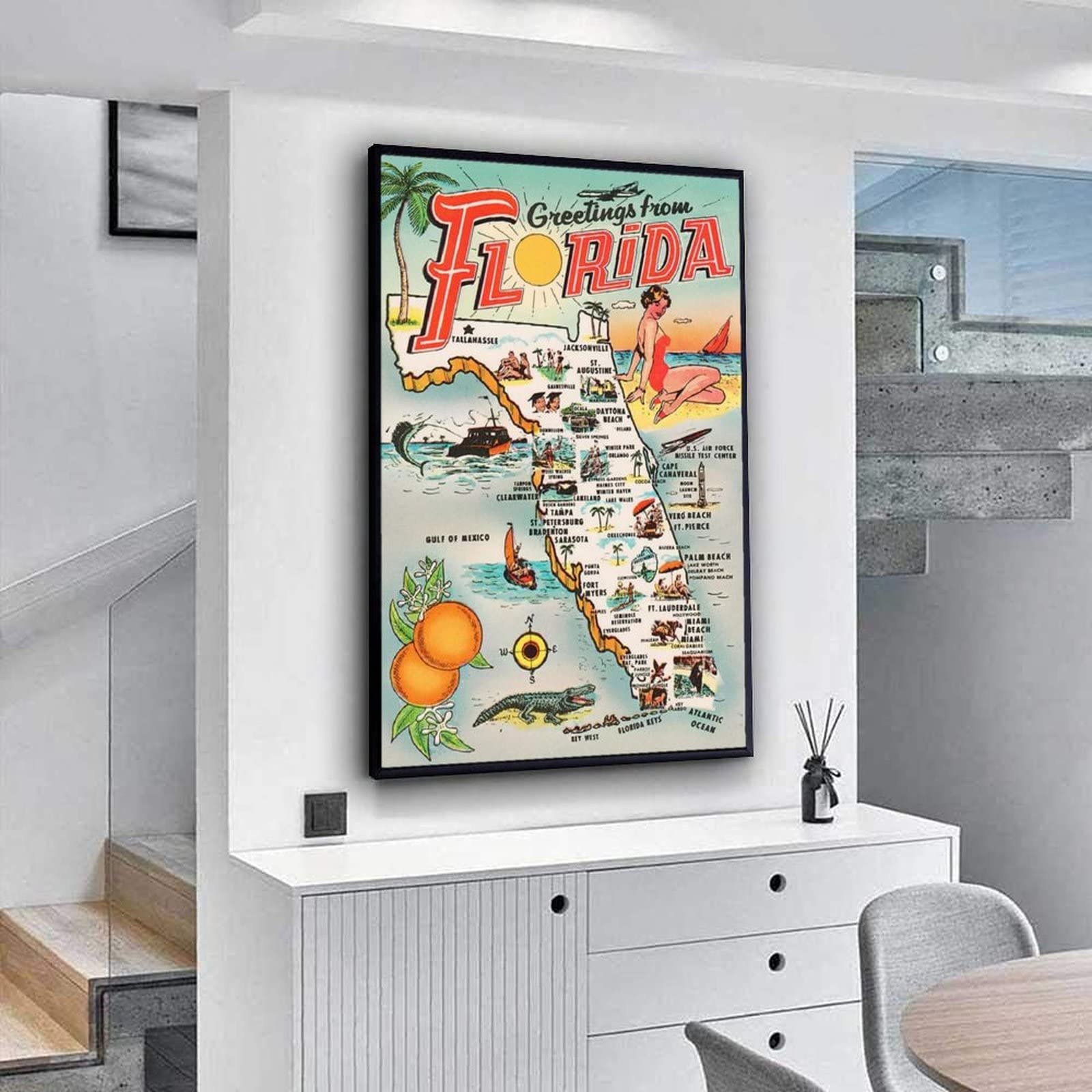 Kissimmee Florida stati Uniti Wall Art Vintage Print Poster Canvas