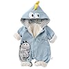Baby Jumpsuit Winter Snowsuit Baby Dinosaur Fleece Romper Warmer Winter Jumpsuit for Boys Girls 6-9 months