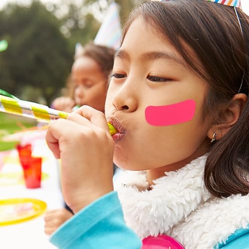 Miniatura 2 de Toddmomy 80 pares de calcomanías deportivas para ojos debajo de los ojos, calcomanías rosas para ojos deportivos, béisbol, fútbol, softbol, ojos