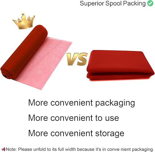 Miniatura 219 de Rollos de tela de tul azul de 54 pulgadas por 20 yardas, perno de carrete de tutú para decoración de bodas, falda tutú de baby shower, envoltura