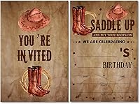 Vista 11 de Soiceu Safari Wild One - Invitaciones de primer cumpleaños con sobres, juego de 20 animales de la selva para niño