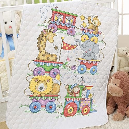 Herrschners Circus Train - Juego de costura cruzada para bebé