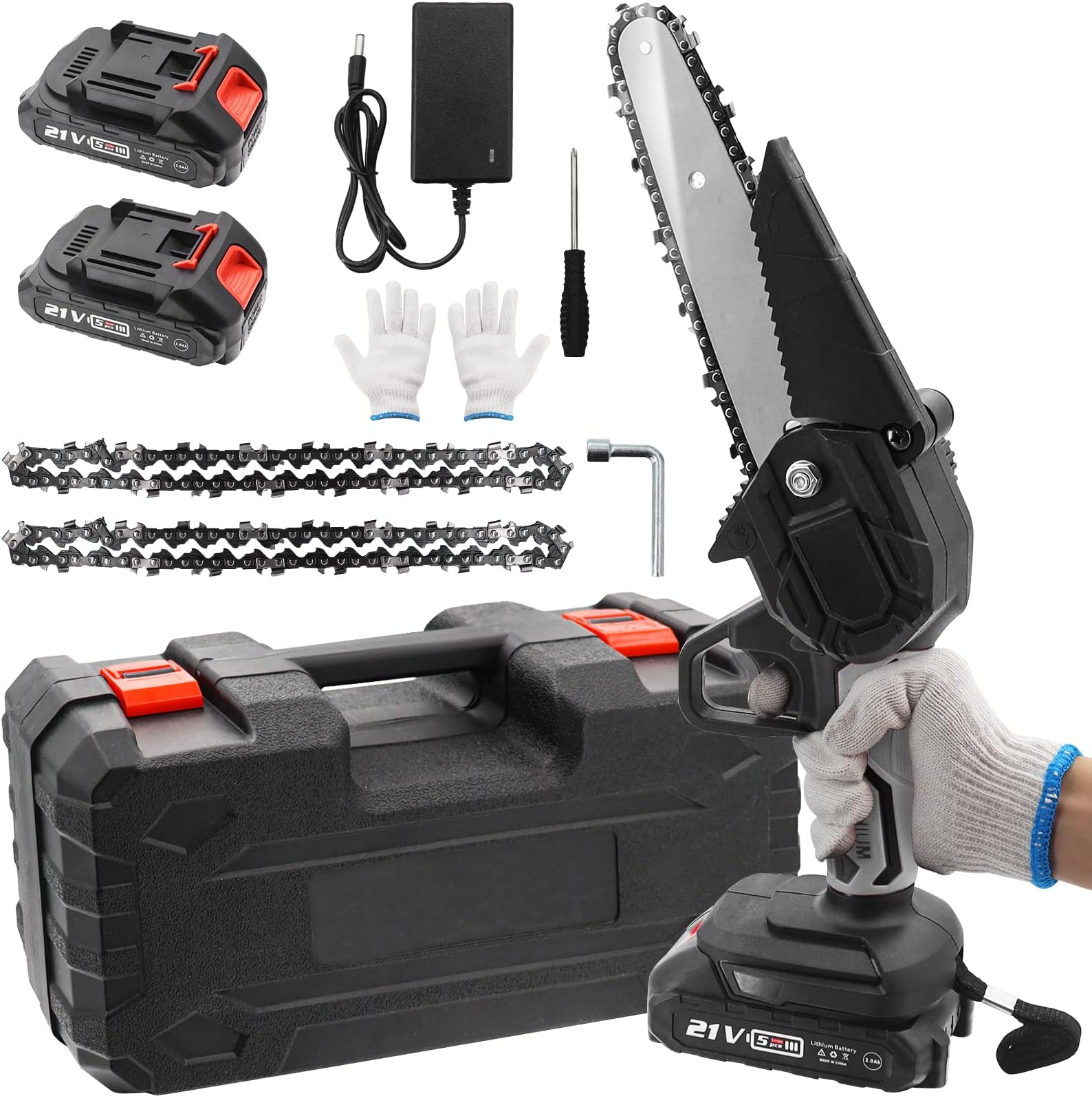 Ersatzkette Für Mini-Kettensäge – 4 Zoll / 6 Zoll, 28TG/37TG, Universal, Stahl