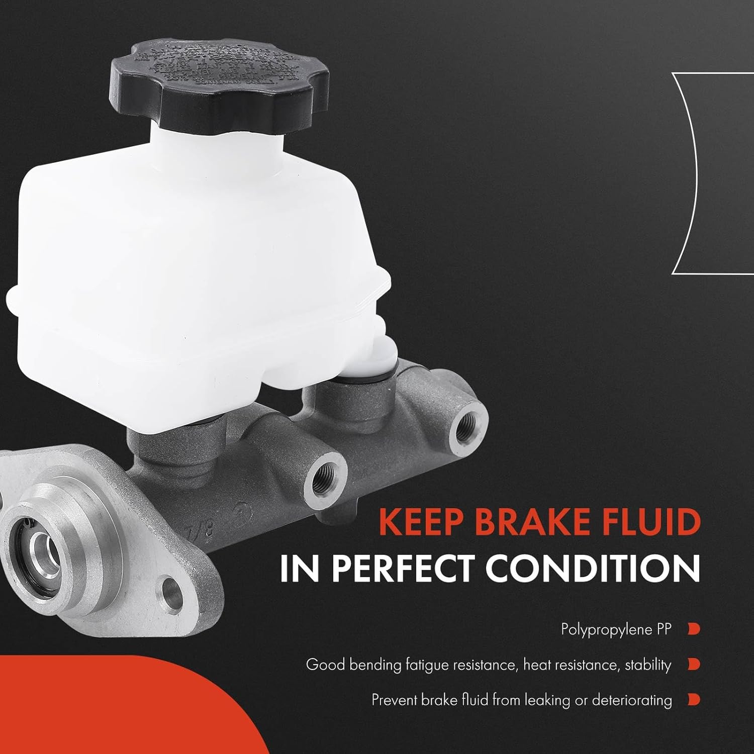 A-Premium Brake Master Cylinder with Reservoir and Cap Compatible with Hyundai Vehicles - Accent 2005 - Replace OE# 5851025300