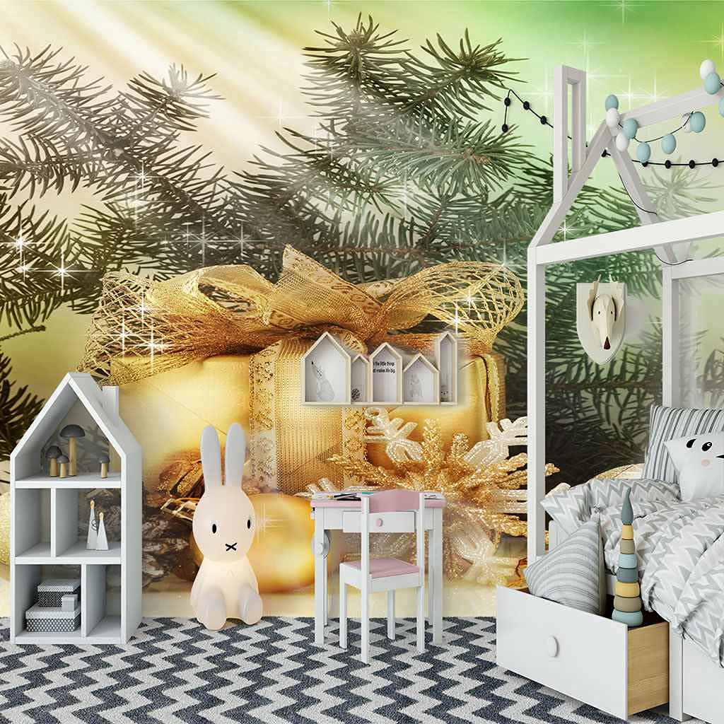 Trompe l'oeil mural 3D papier peint moderne grand format 200x140 salon