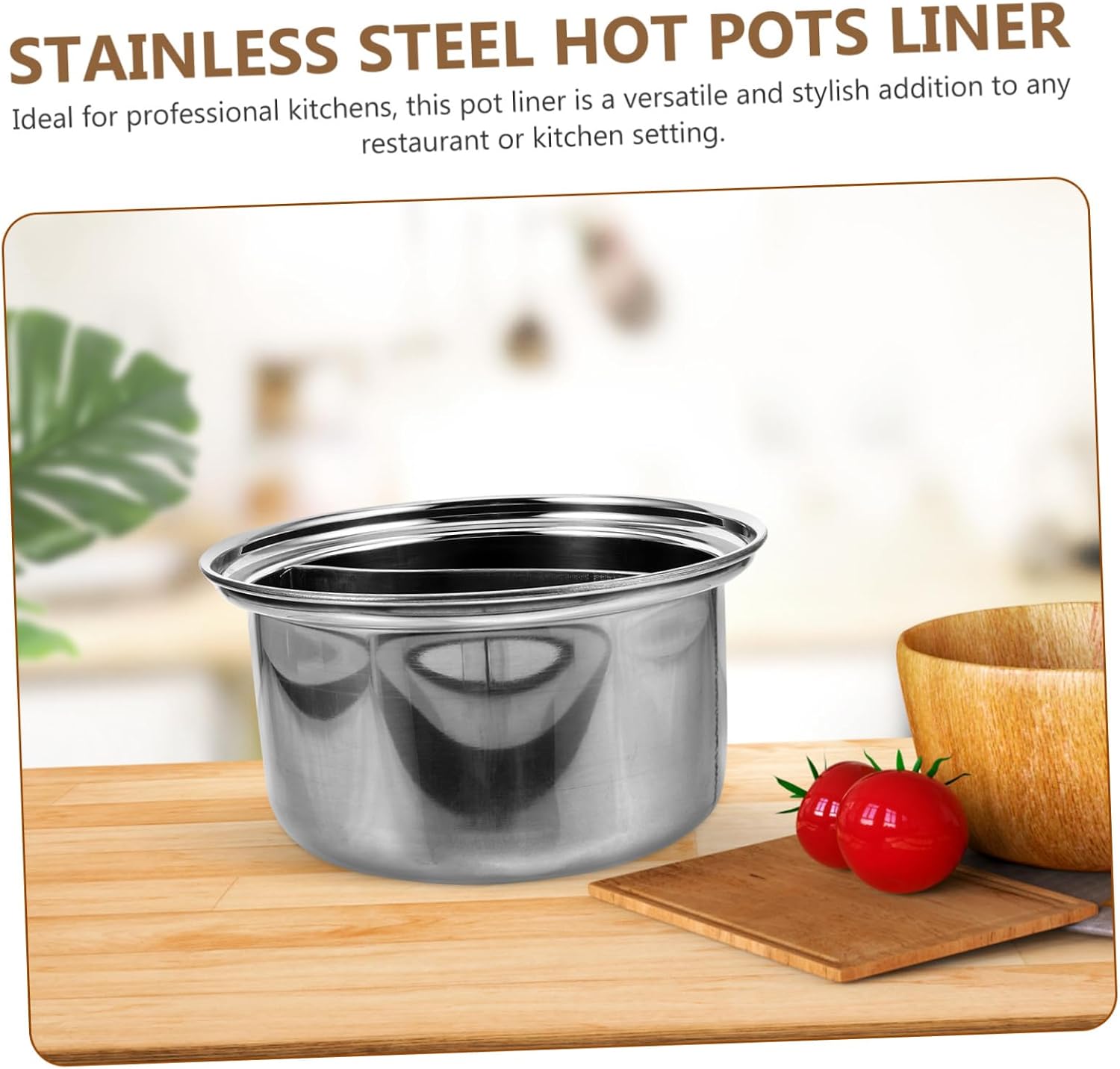 Pot Liner Replacement for Hot Pot Cooking for Induction Cookers Compact and Portable Design for Personal Use