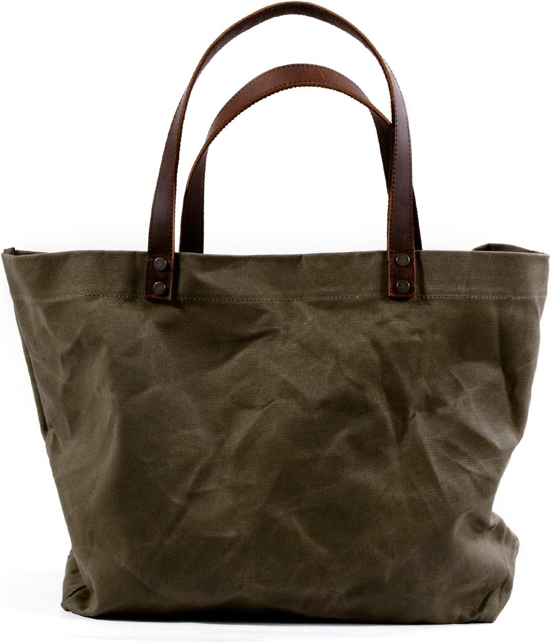 WUDON Waxed Canvas Travel Tote Bag - Extra Large Carryall Shoulder Bag for Women | Travel, Extra Large, Carryall - Image 8