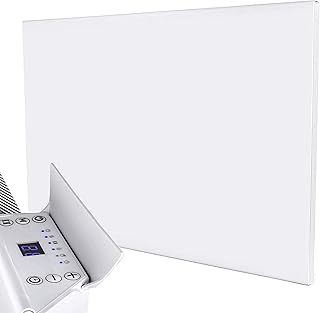 MYLEK Panel Heater Radiator 2KW Electric - Daily and Weekly Timer, Digital Thermostat - Wall Mounted Slim White Panel Heater for Bathroom, Office, Bedroom, Garage (2000 Watt) Lot 20 Compliant