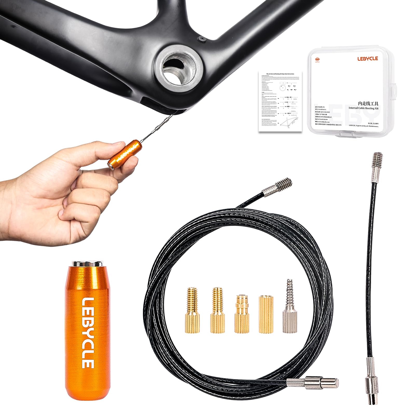 Bike Internal Cable Routing Kit, Magnetic Bike Cable Guide Tool