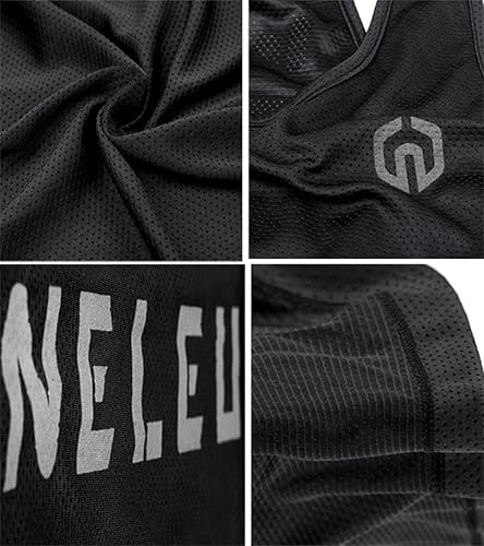 Miniatura 5 de NELEUS Camiseta sin mangas para hombre para entrenamiento, correr, gimnasio, atlética