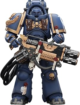 JOYTOY Warhammer 40k Space Marine 2, Ultramarines Heavy Artificer Armor with Relic Multi-Melta 1/18 Action Figure Collect and Display Model
