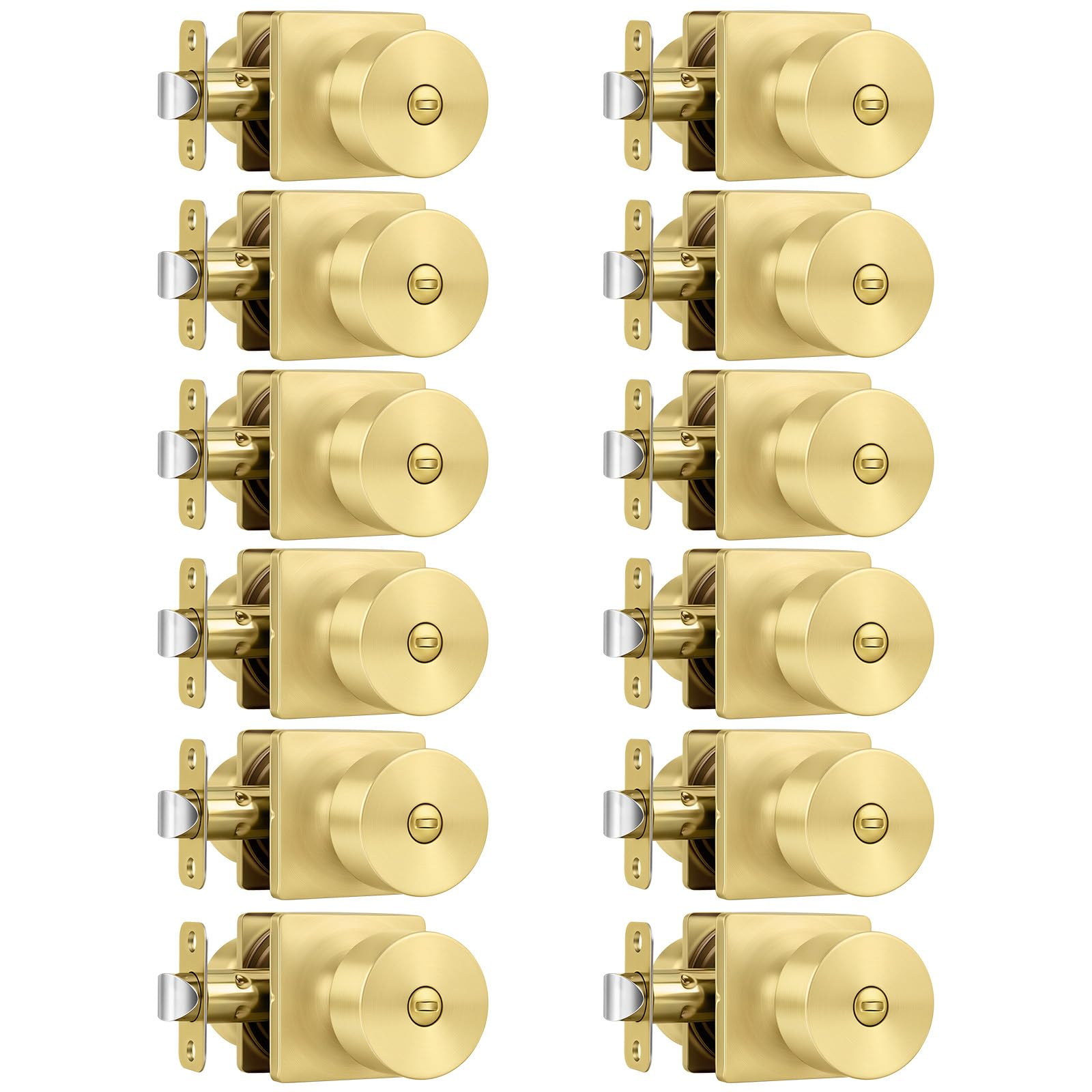 Haidms Matte Black Door Knobs - 6 Pack -27