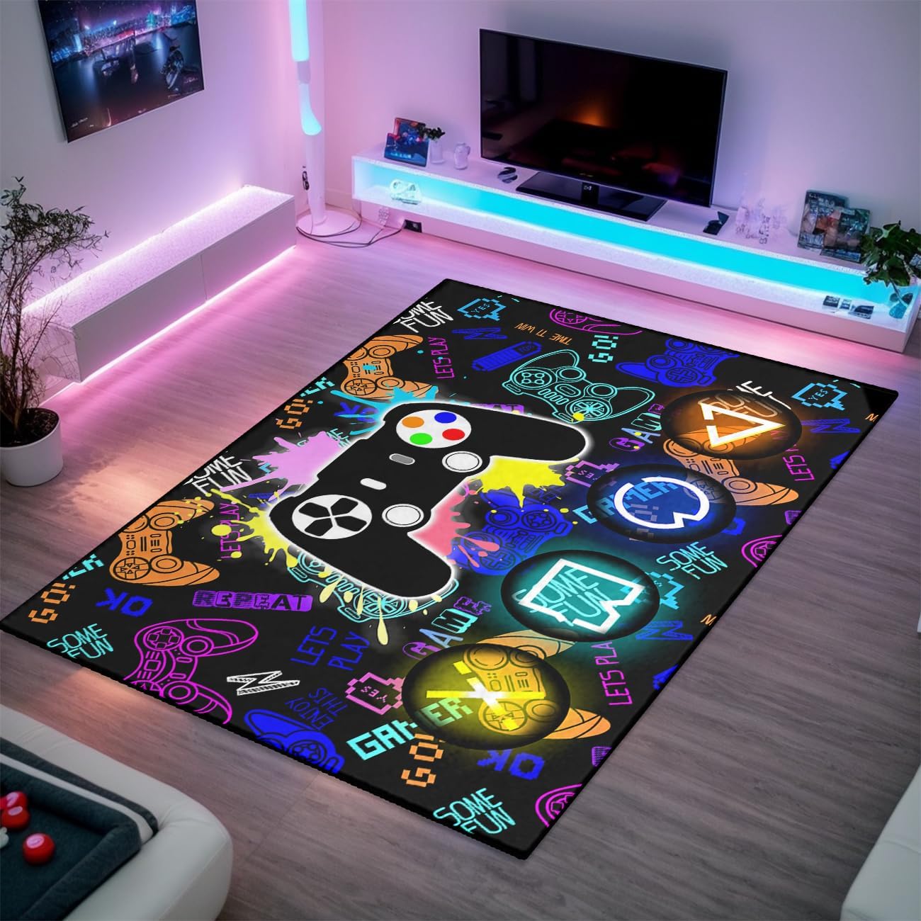 Gaming Rugs A Sort BATATADOCE Gaming Area Rugs for Boys Cool Game Style Australia | Ubuy