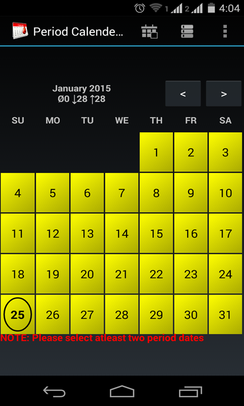 Period Calendar - App on the Amazon Appstore