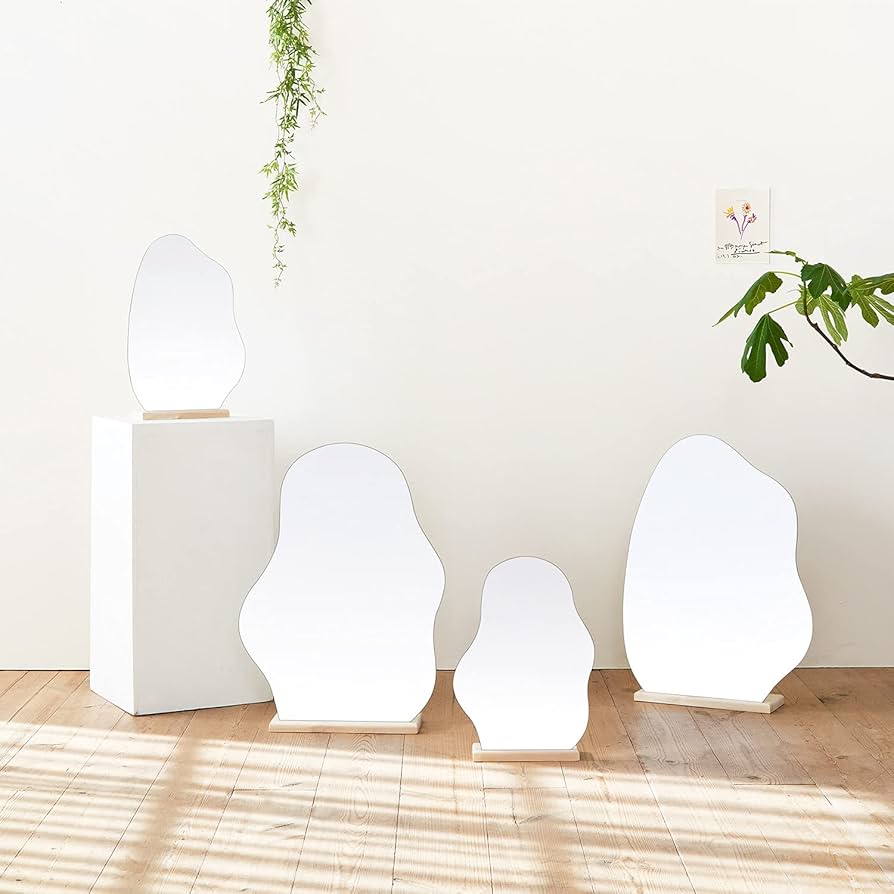 Amazon.co.jp: 【Roomnhome】ウェーブデコミラー 卓上鏡