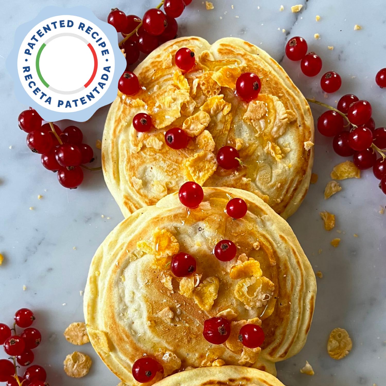 Nuvola Zero - Mezcla en polvo para Pancake, 360g x 12 Panqueques proteicos Sin carbohidratos, sin gluten, sin lactosa, sin azúcar, sin levadura, Made in Italy
