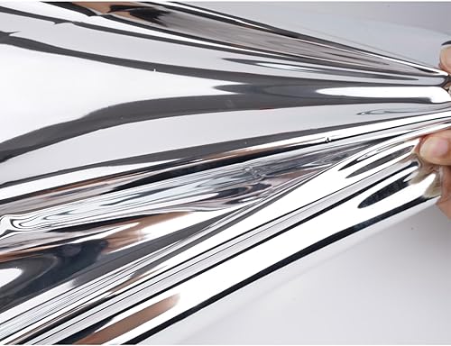 Miniatura 6 de Rollo de vinilo HTV de lámina metálica de 12 pulgadas x 5 pies (plateado)