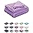 Fuzzy Throw Blanket, Plush Fleece Blankets for Adults, Toddler, Boys and Girls, Warm Soft Blankets and Throws for Bed, Couch, Sofa, Travel and Outdoor, Camping (4060, Lavender)
