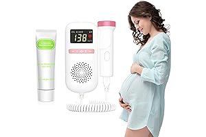 ZVUD-345 Pregnancy Heartbeat Doppler Fetal Heart Rate Portable Baby Monitor Travel Bag