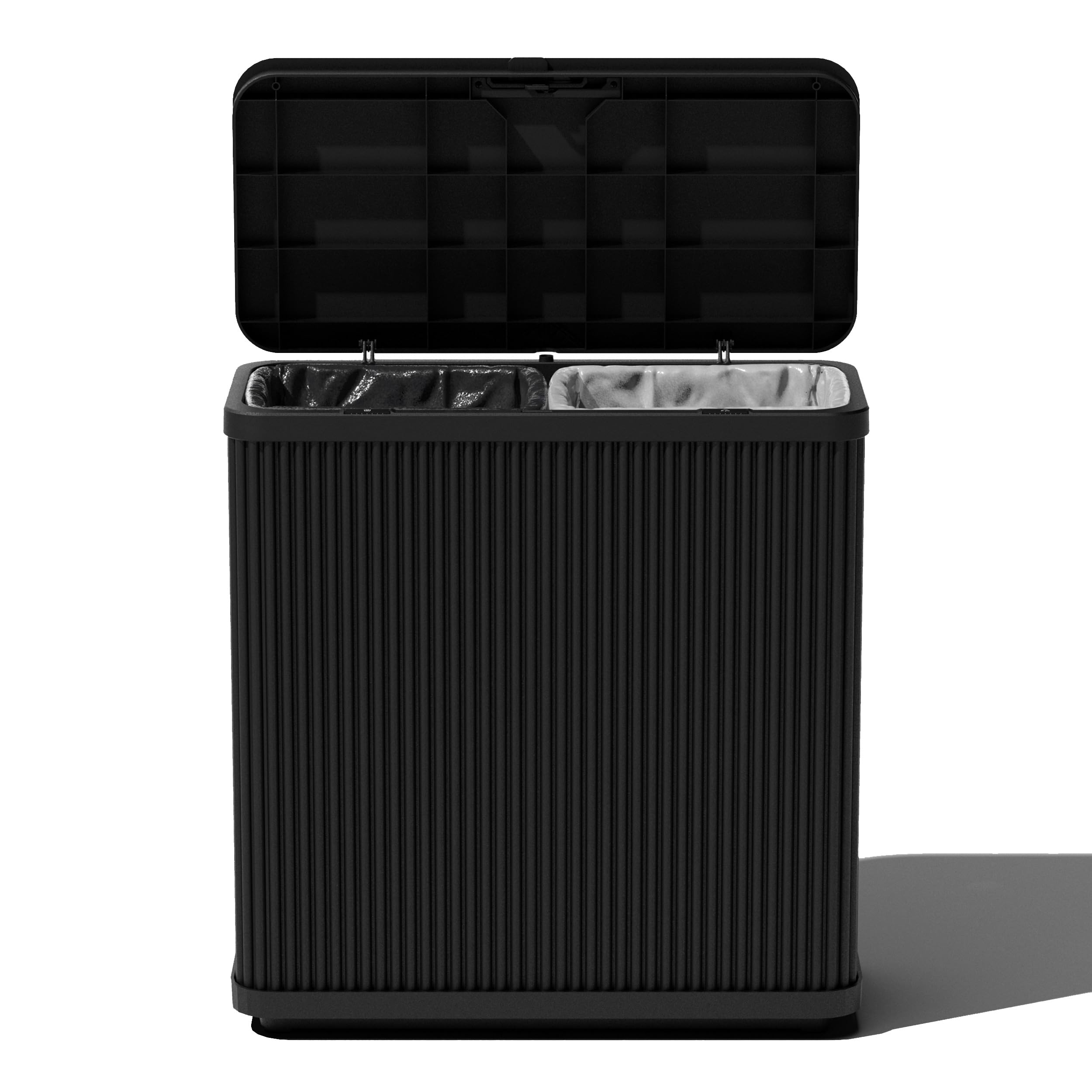 Amazon.com: Veradek Tambour Series Outdoor Trash Can with Lid