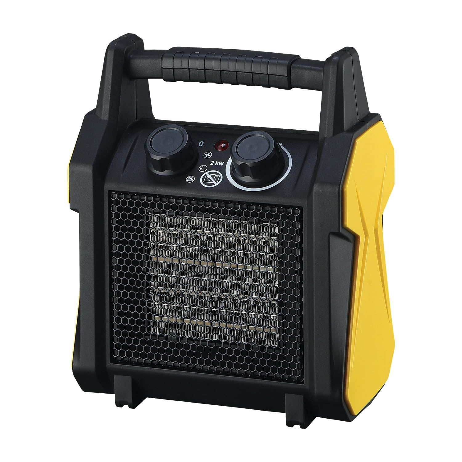 Stak Generatore d’Aria Calda 5kW – Riscaldatore Ceramico Portatile con Ventola, 2 Velocità, Termostato di Sicurezza – Asciuga Intonaci e riscalda