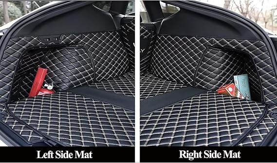 3D Full Coverage Car Trunk Mat Compatible with Lexus LX570 2007-2019-Current Model (Brown)