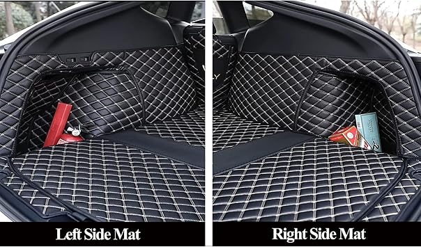 3D Full Coverage Car Trunk Mat Compatible with Lexus LX570 2007-2019-Current Model (Brown)