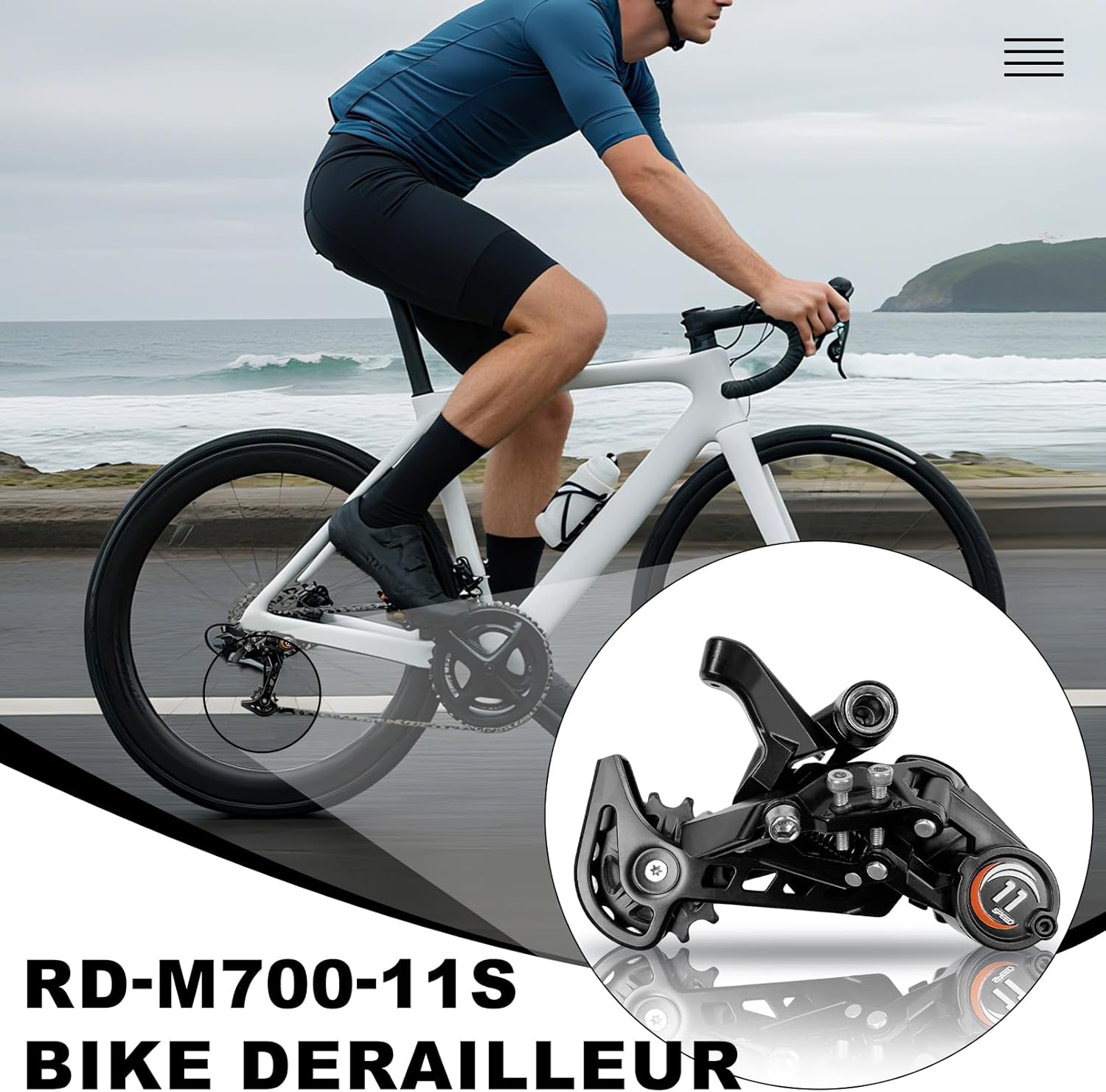 Bike Rear Derailleur RD-M700 11/12 Speed Derailleur Direct Mount for Mountain Bike