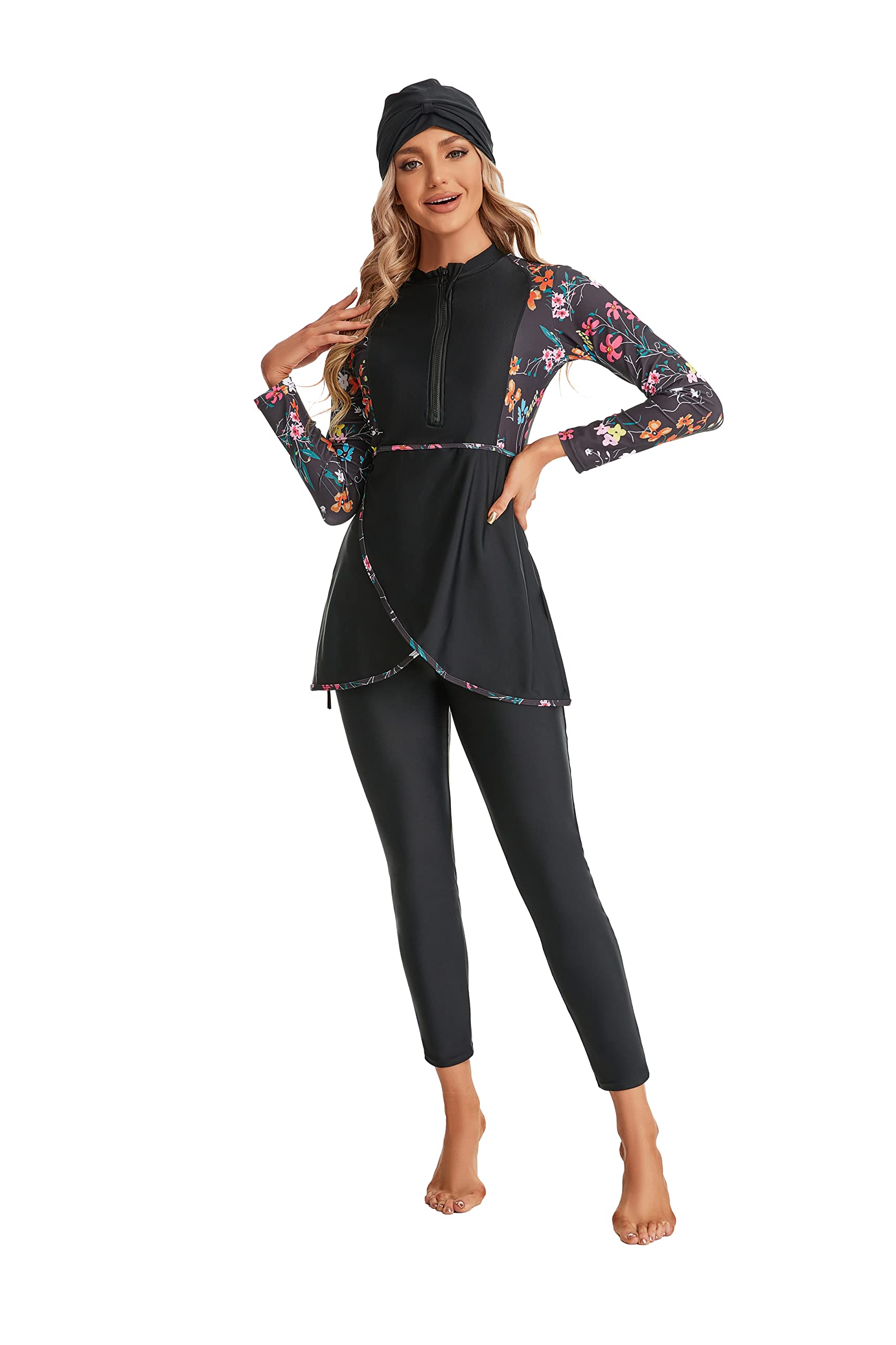 Full Swimming Costume Burkini for Women Modest Girls Swimsuit Islamic Swimwear Plus Size