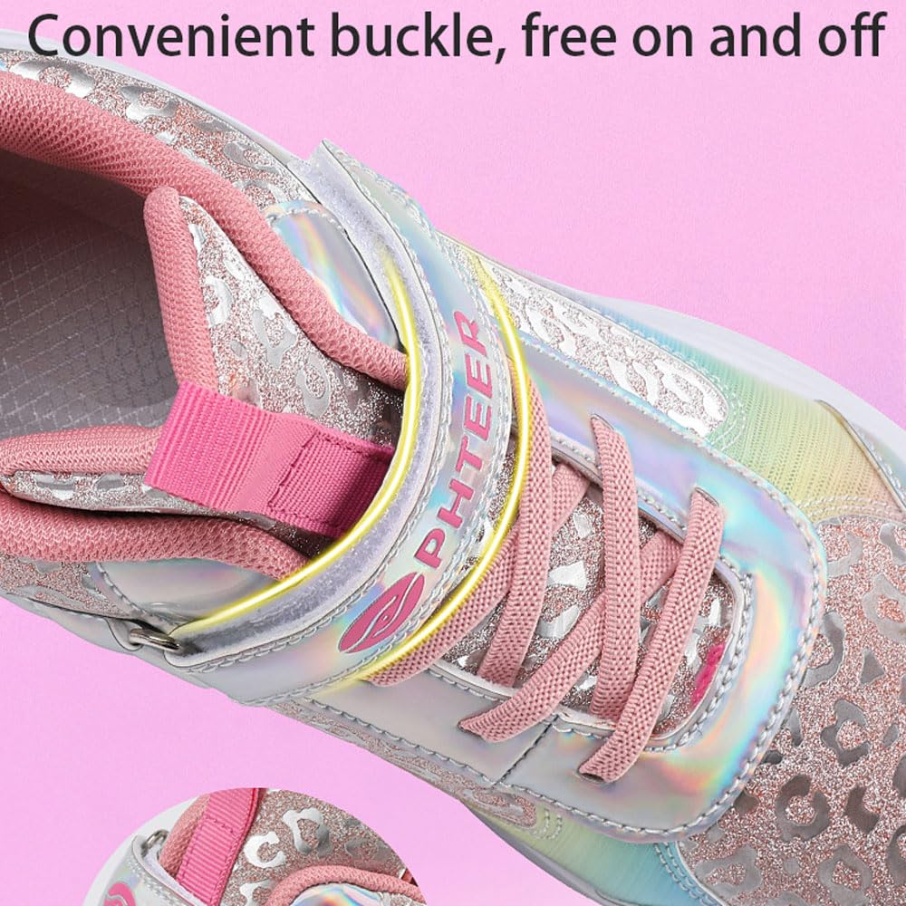 Buty na kółkach, wielofunkcyjne wrotki 2 w 1, Chowane buty sportowe na 4 kołach, buty do jazdy na łyżwach, do podróży, spacerów, imprez, urodzin i Bożego Narodzenia, lekkie