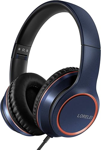 Miniatura 7 de LORELEI X8 Auriculares con cable con micrófono con línea de nailon sin enredos de 4.8 ft y enchufe de 0.138 in, ligeros plegables y portátiles para