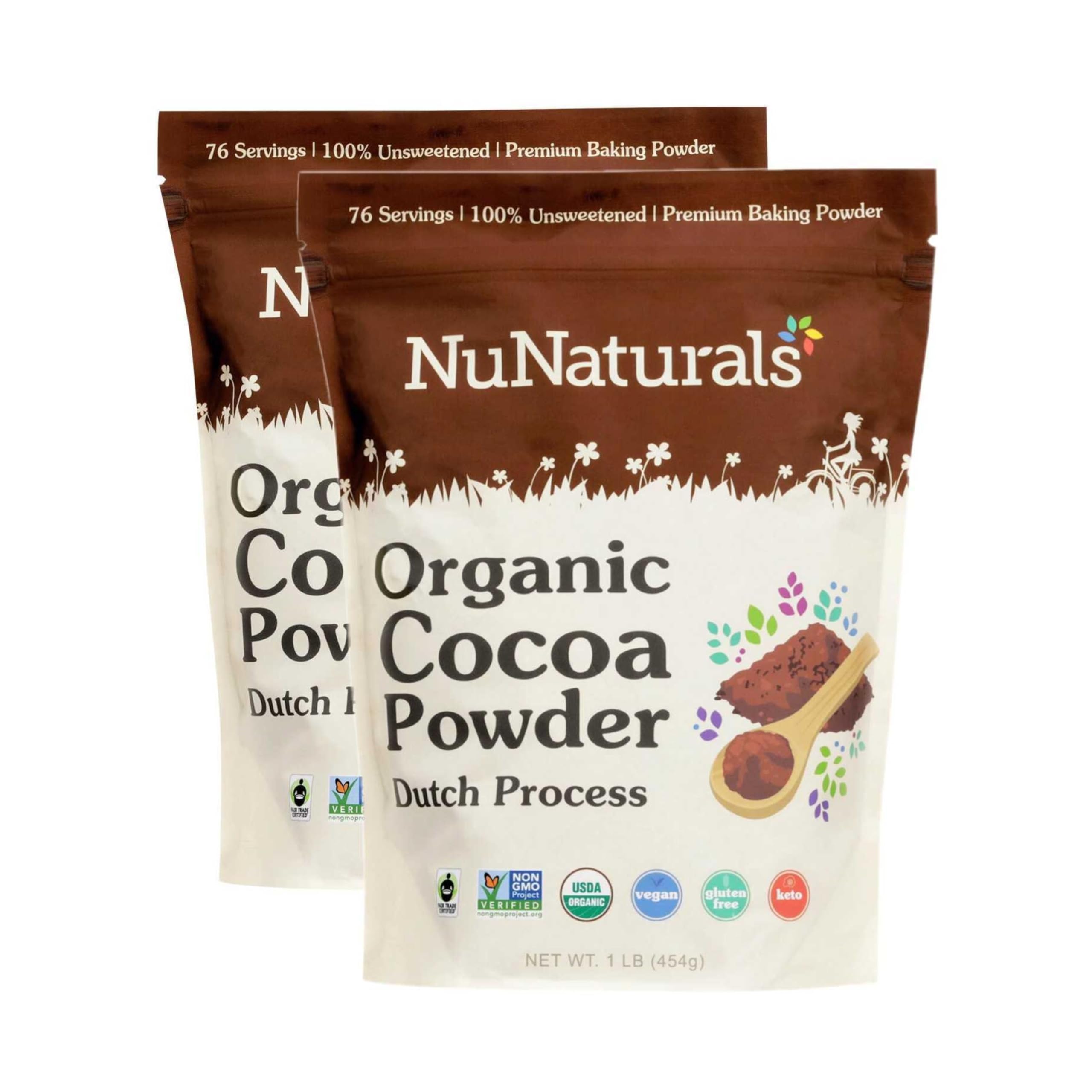Amazon.com : NuNaturals Cocoa Dutch Process Organic Fairtrade