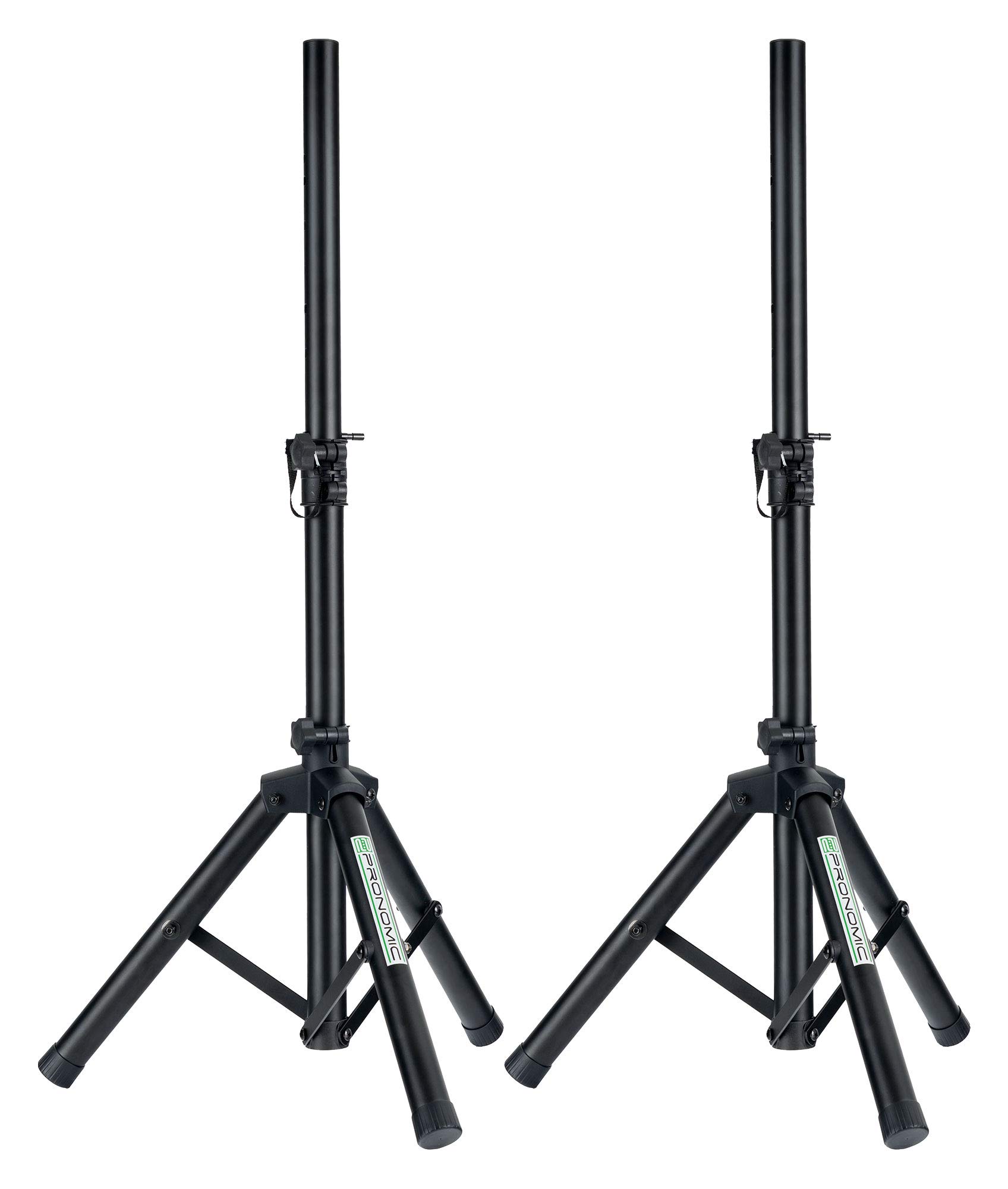 Pronomic SPS-5S Pieds d'enceinte en Acier Lot de 2 - Pieds d'enceinte Bas en Acier - Idéal pour Line arrays, Monitors et amplis acoustiques - Hauteur de 67 à 120 cm - Seulement 1,8 kg léger - Noir