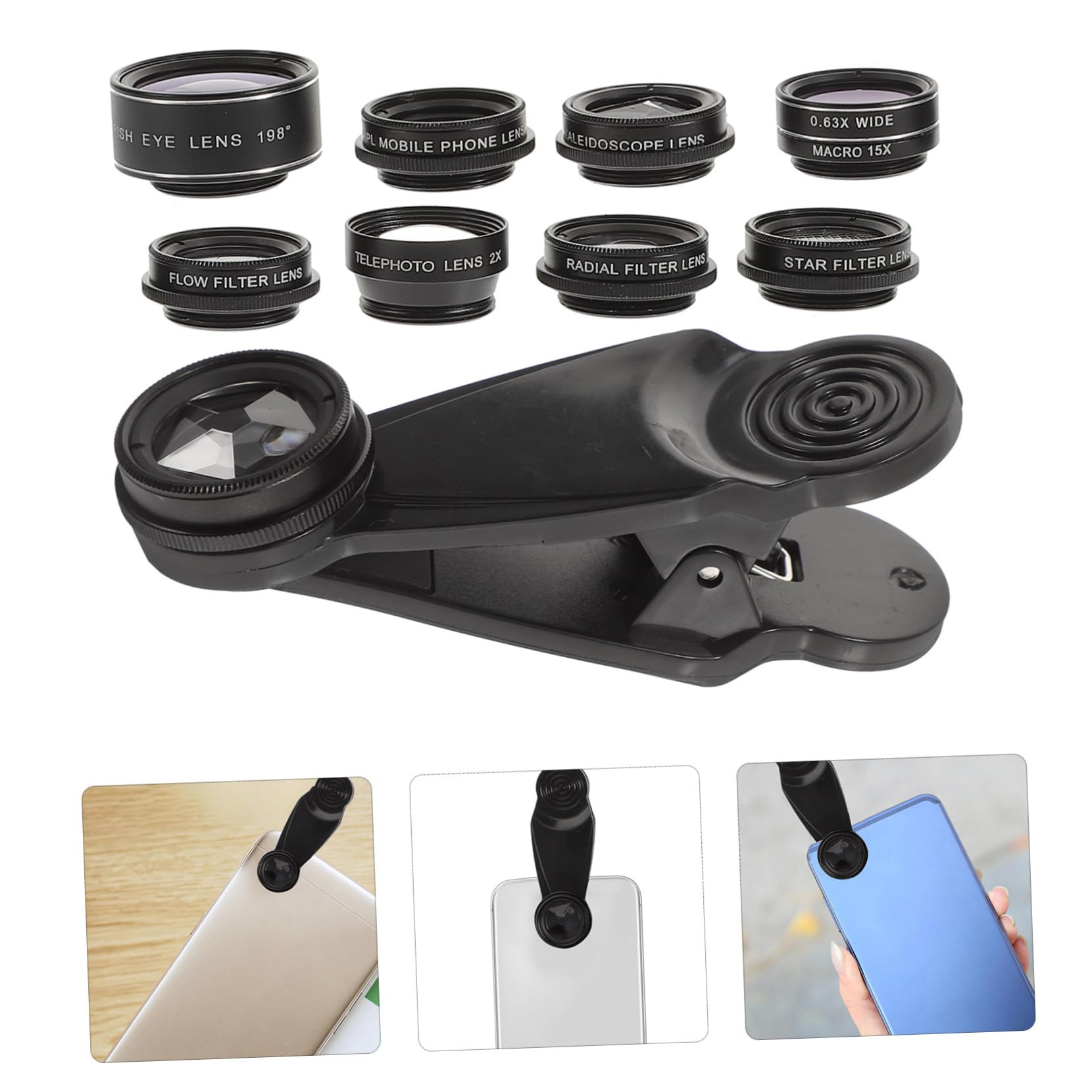 Per Fotocamera Del Telefono Grandangolare Fisheye Kit Per Fotocamera Del Telefono Include Teleobiettivo Cpl Macro