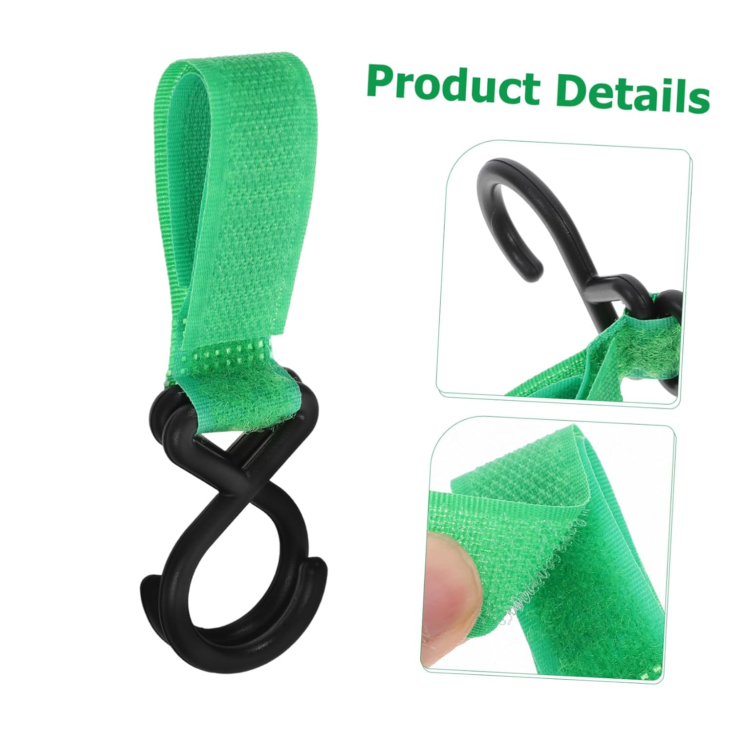 6pcs Nylon Multi-Function Hook for Stroller Diaper Bag Shopping Stroller Hooks for Hanging