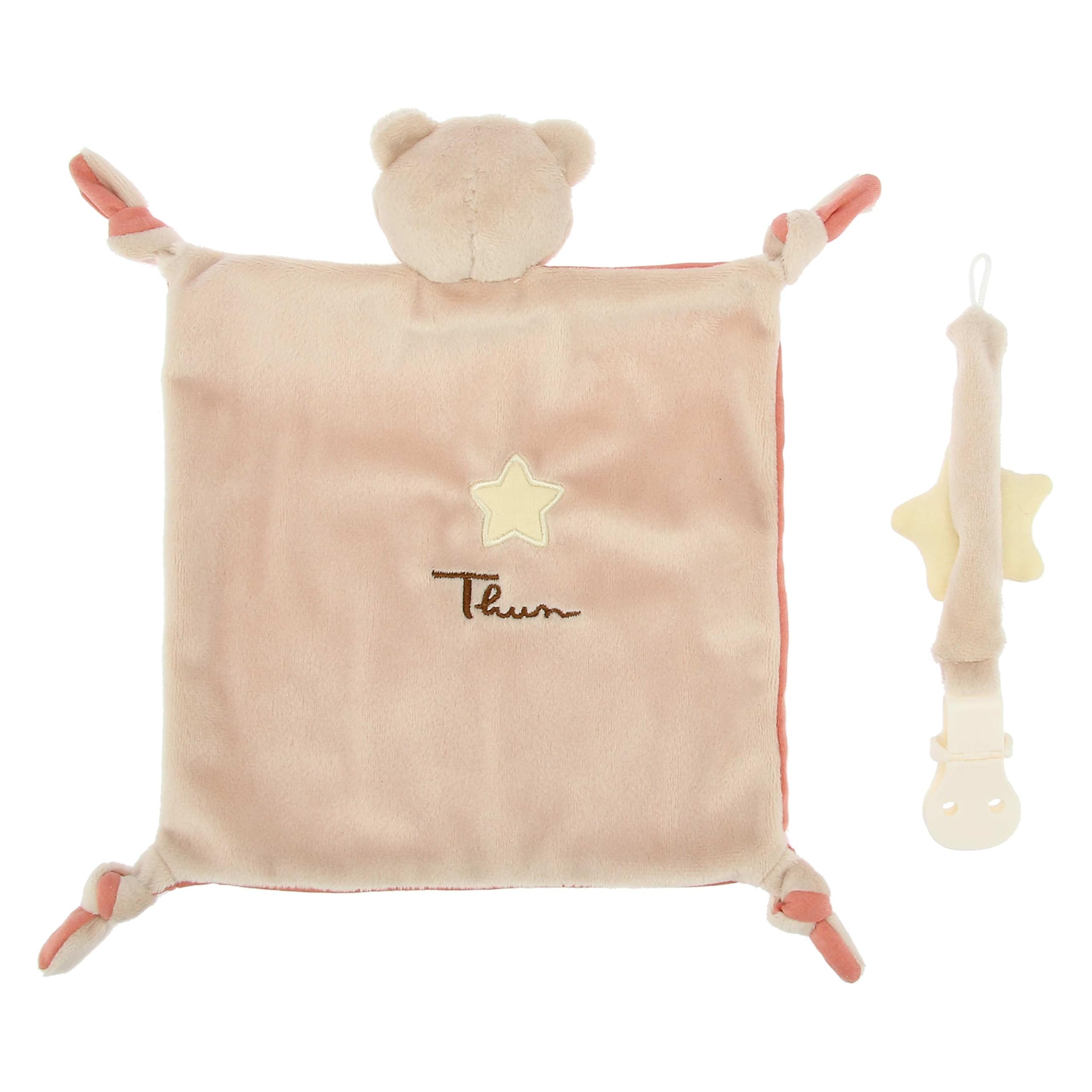Thun Confezione regalo doudou e portaciuccio Teddy