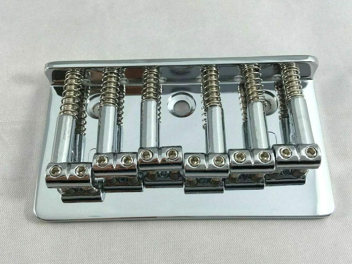 Top-Loading Hardtail Electric Guitar Bridge - Front-Loading Strat-Style Bridge by Australian Luthier Supplies - Chrome Plated