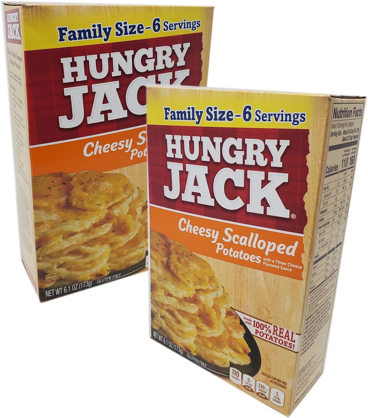 Hungry Jack Cheesy Scalloped Potatoes Side Dish 6.1oz Boxes (Pack of 2) By Hungry Jack Great Recipes