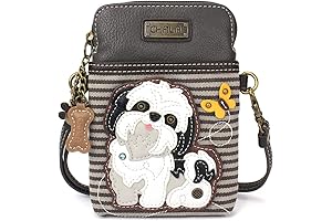 Women's Multicolor Cell Phone Crossbody Purse: The Perfect Accessory for On-the-Go Dog Owners