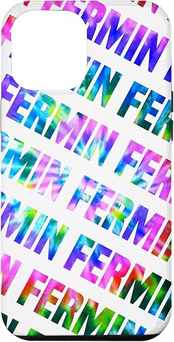iPhone 14 Pro Max Custom Fermin Phone Cover White Personalized Tie Dye Case