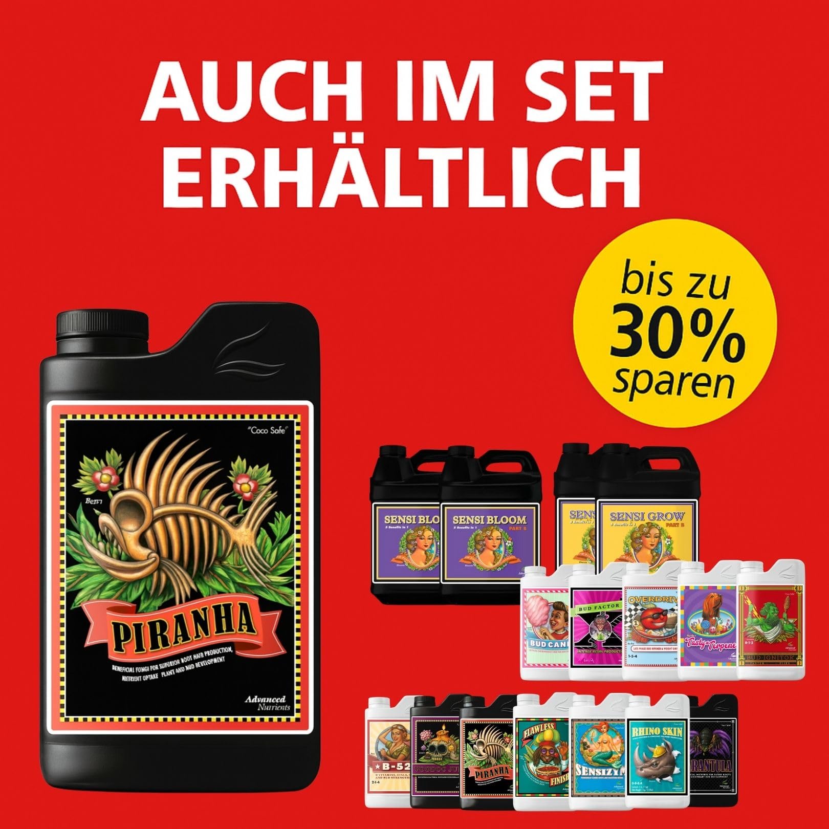 Weedness Advanced Nutrients Piranha 1 Liter - NPK Dünger Grow Anbau Indoor Erde Flüssigdünger Organischer Bio