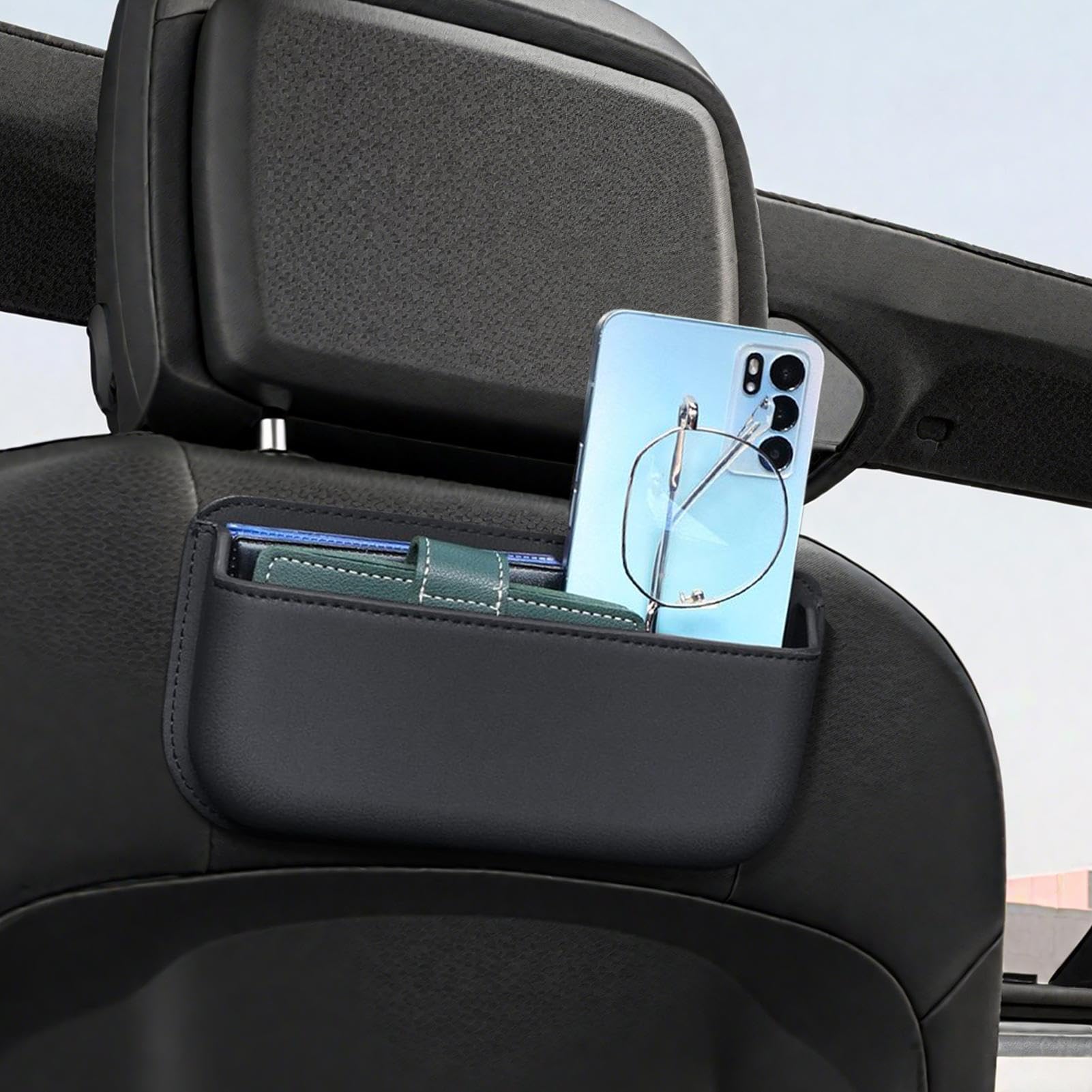 Organizer per sedile auto, tasca laterale per sedile auto, organizer per fessure del sedile, per smartphone, monete, portafogli, chiavi, auto Keloc