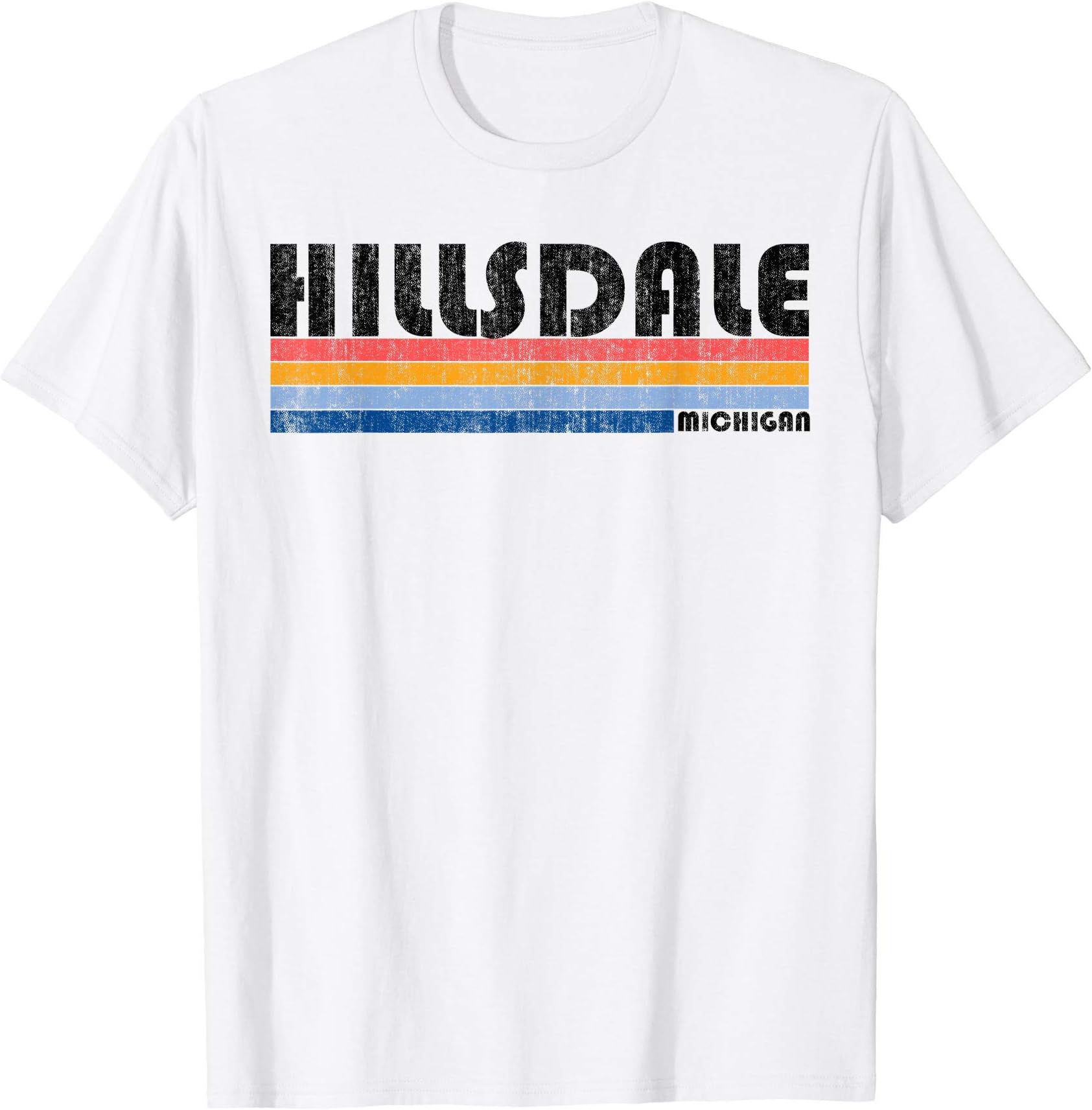 Retro Hillsdale T-shirtVintage 1980s Style Hillsdale MI T Shirt