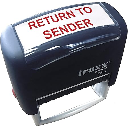 Return To Sender Not At This Address Self Inking Stamp