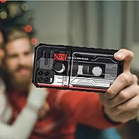 Vista 7 de Funda tipo cartera para Moto G Stylus 5G con soporte para tarjeta de crédito y soporte de doble capa de policarbonato duro, TPU suave, a prueba