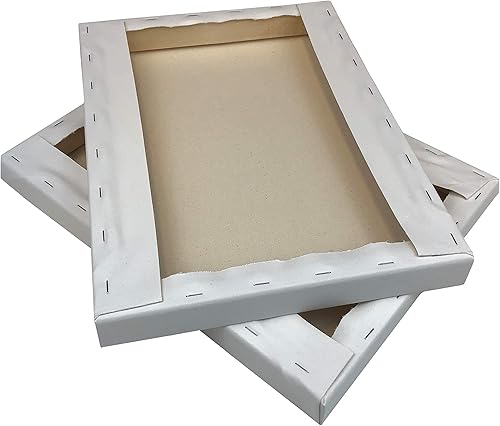 Miniatura 5 de 18 x 24 pulgadas, paquete de 4 lienzos estirados para galería, 1.5 pulgadas de profundidad, calidad premium, adecuado para todos los medios de