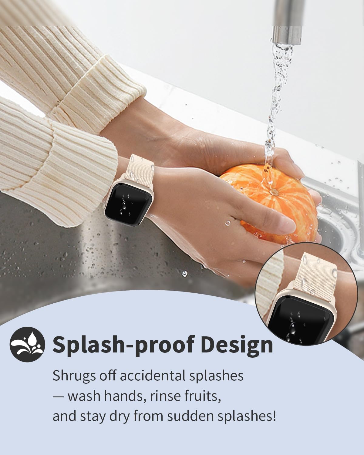 Stretchy Loop Sport Band Compatible with Apple Watch Bands 40mm 46mm 44mm 49mm 45mm 38mm 41mm 42mm for Women Men, Adjustable Magnetic Clasp Elastic Strap for iWatch Ultra, Se, Series 11 10 9 8 7 6 5 4 3 2 1 - Image 4