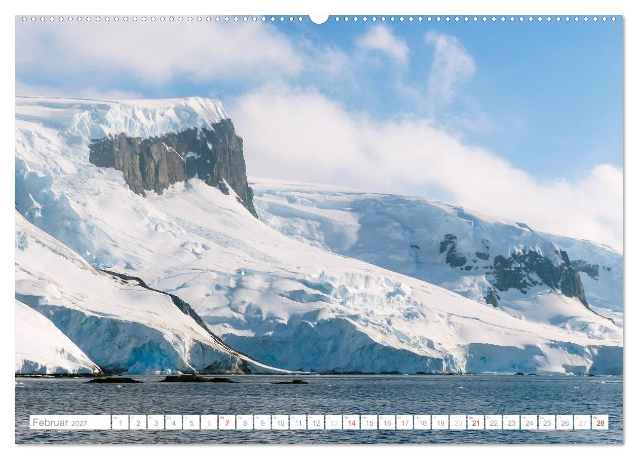 CALVENDO - Antarktis - Das Reich der Pinguine (hochwertiger Premium Wandkalender 2027 DIN A2 quer), Kunstdruck in Hochglanz: Antarktis - Lebensraum der Pinguine - Ein Blickfang im Büro und zu Hause
